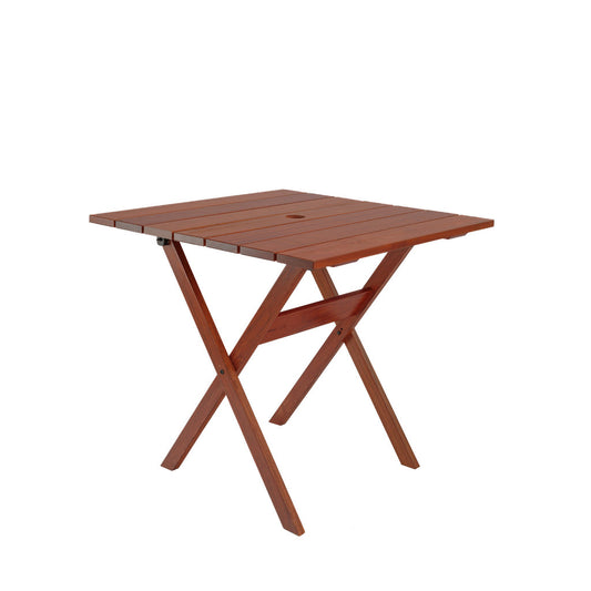 Mesa Dobrável Tramontina Lanati Quadrada em Madeira Jatobá 80 cm FSC