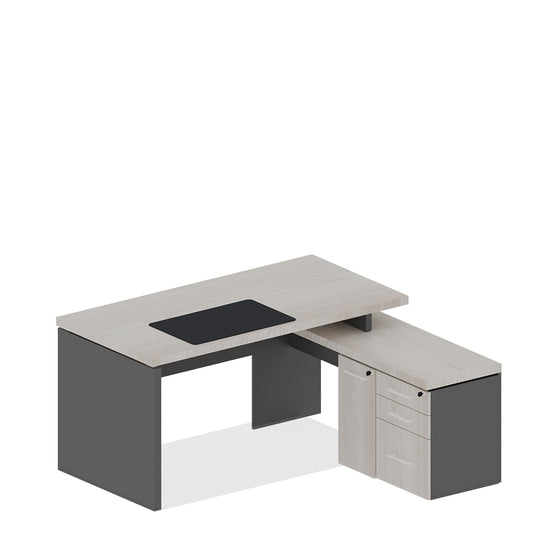 Mesa Executiva Com Armário Lateral M-Office