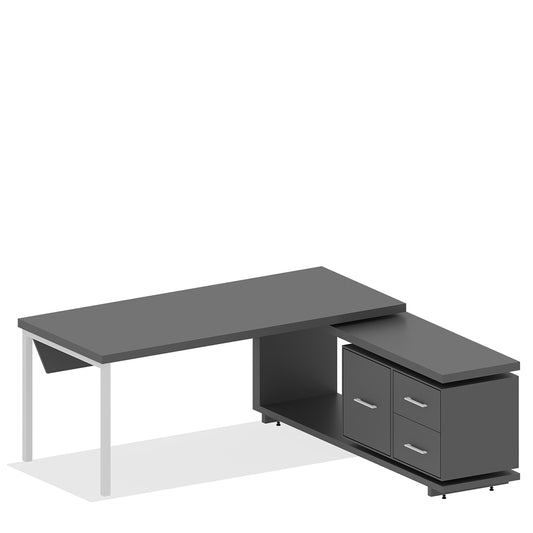Mesa Executiva Pé Painel e Metal M-Office